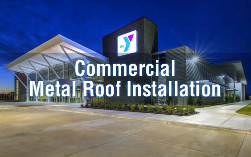 Commercail Metal Roof Installation